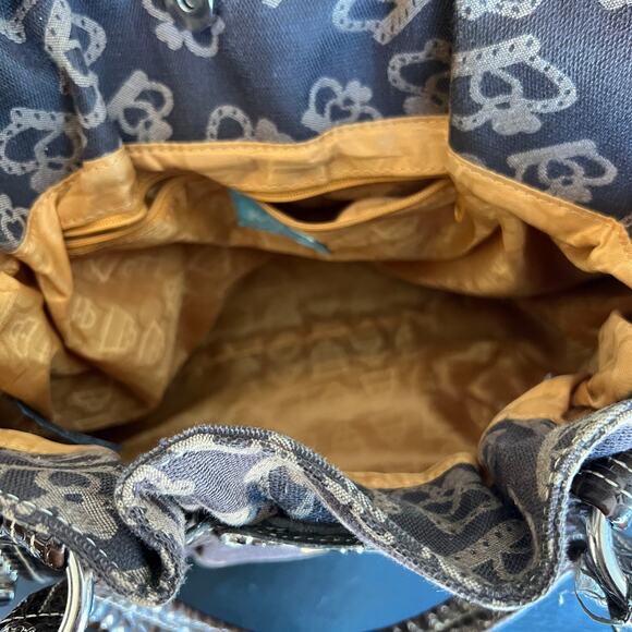 Kathy Van Zeeland Brown Crown Pattern Shoulder Bag - Picture 11 of 12